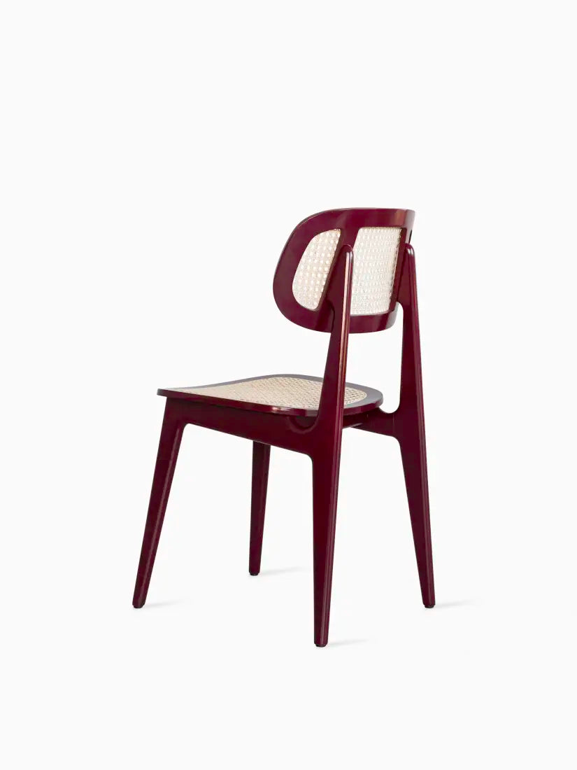 Vincent Sheppard Indoor Titus Burgundy Lacquered beech Dining Chair