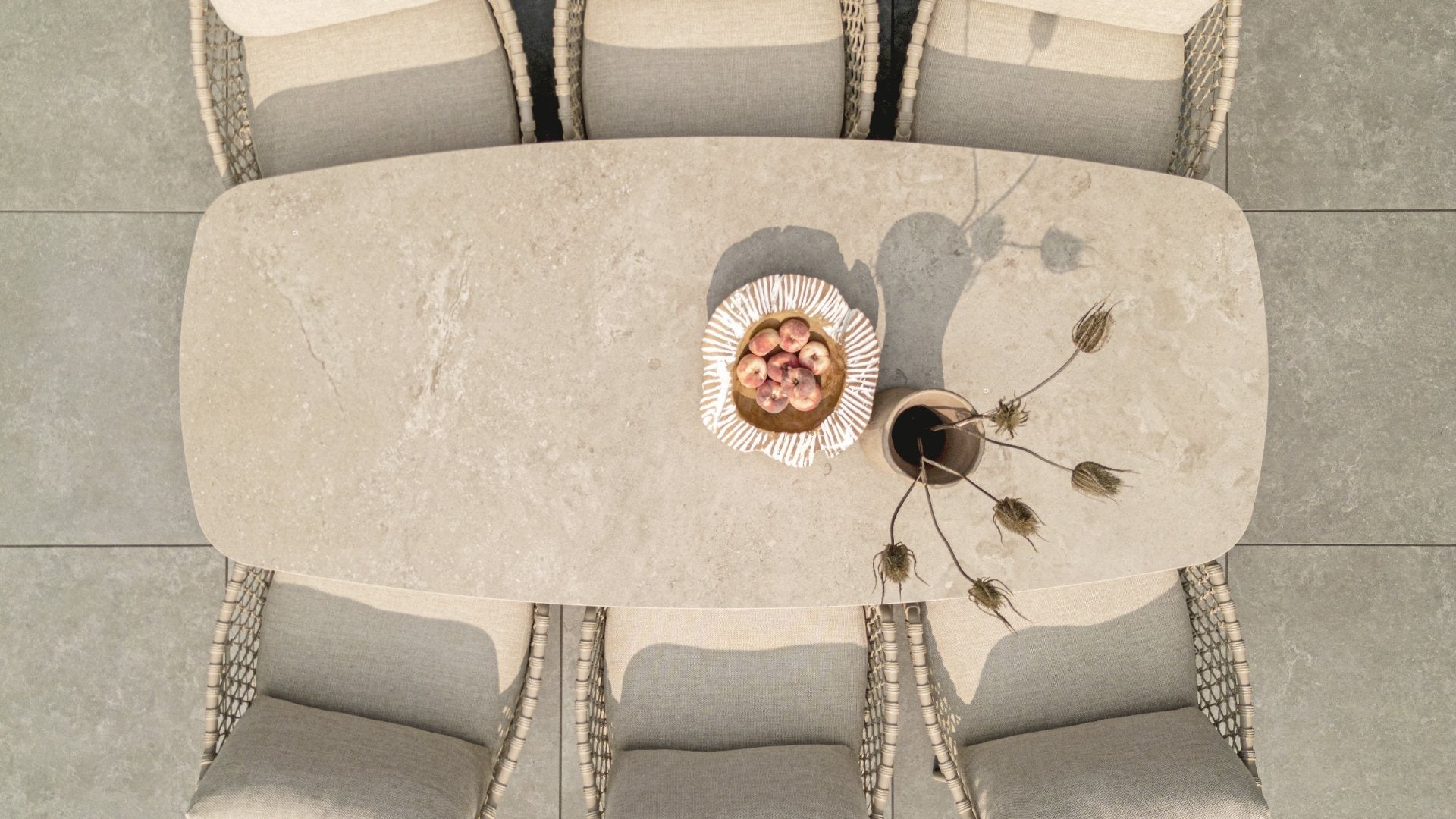 4 Seasons Outdoor Sardinia Low Dining 6 Seat With Nevada Dining Table