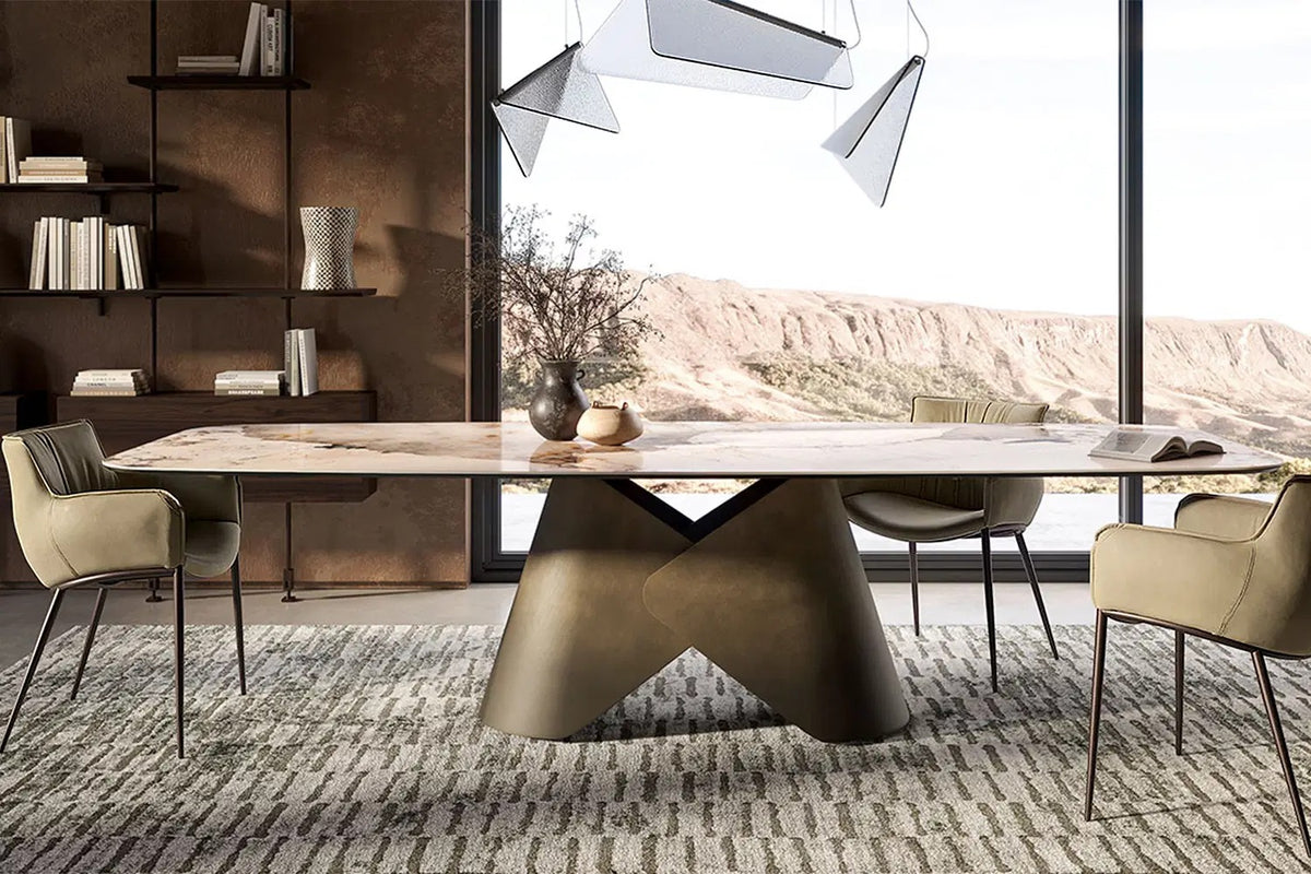 Cattelan Italia Rhonda Dining Armchair – Synthetic Leather & Micro Nubuk