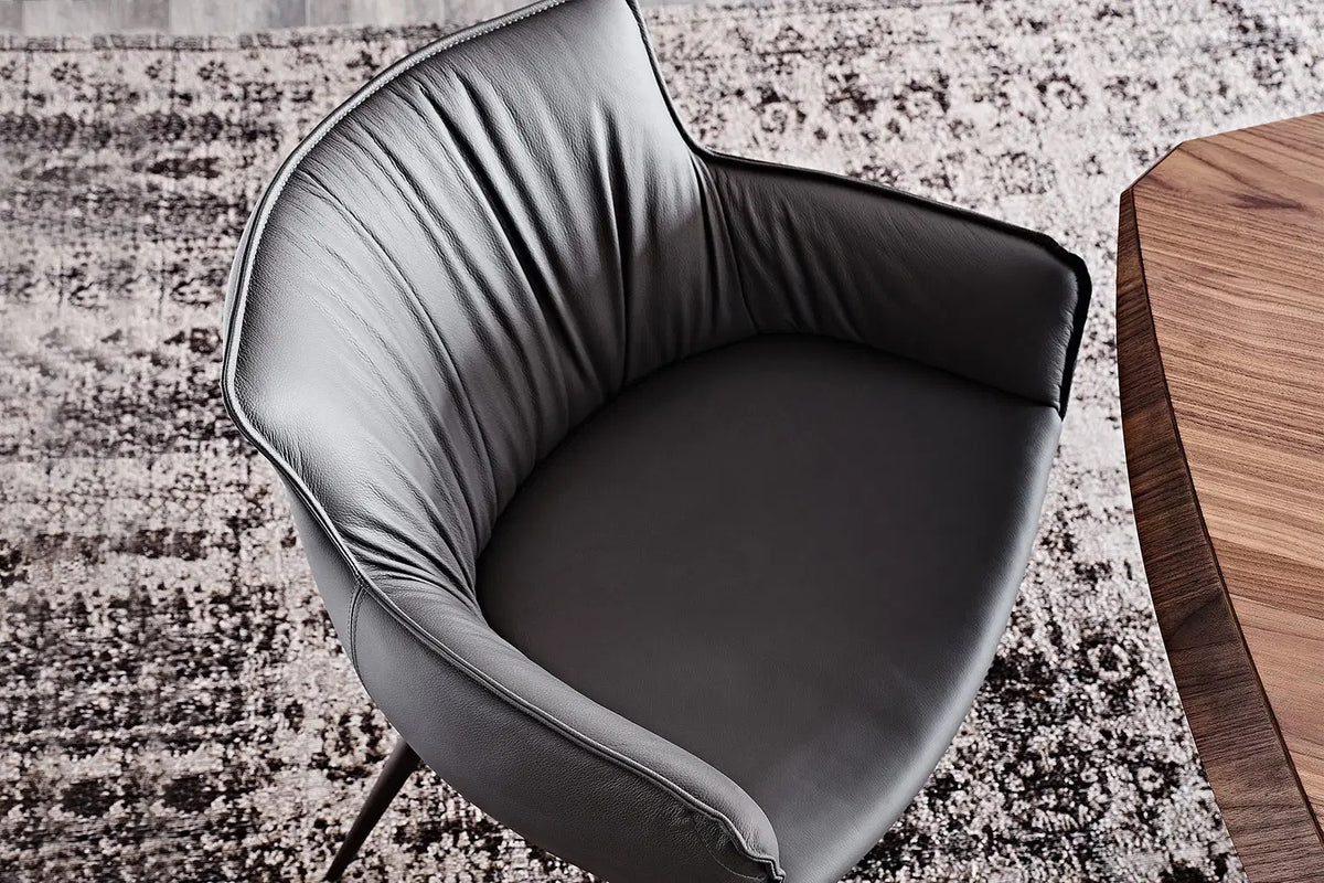 Cattelan Italia Rhonda Dining Armchair – Synthetic Leather & Micro Nubuk