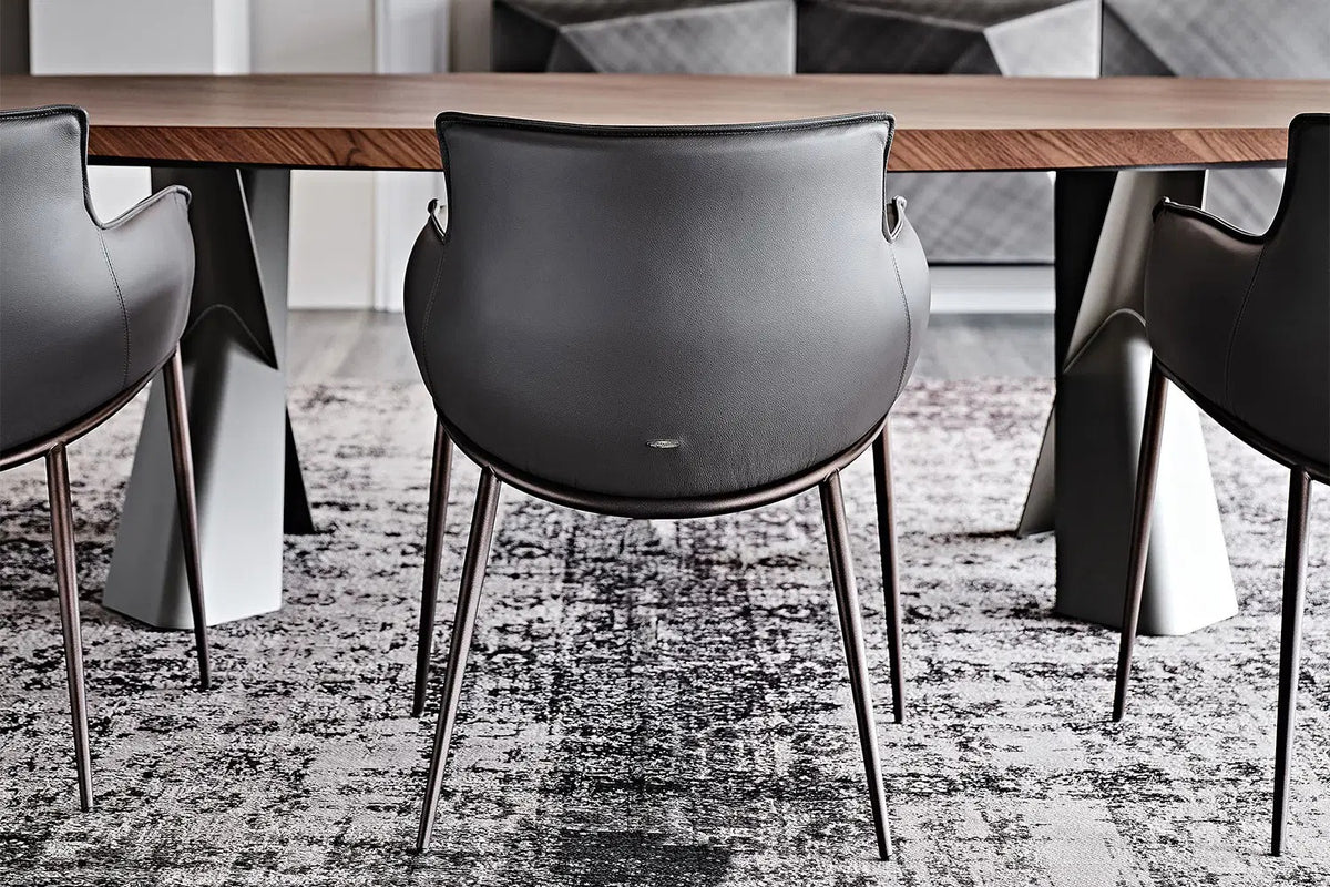 Cattelan Italia Rhonda Dining Armchair – Synthetic Leather & Micro Nubuk