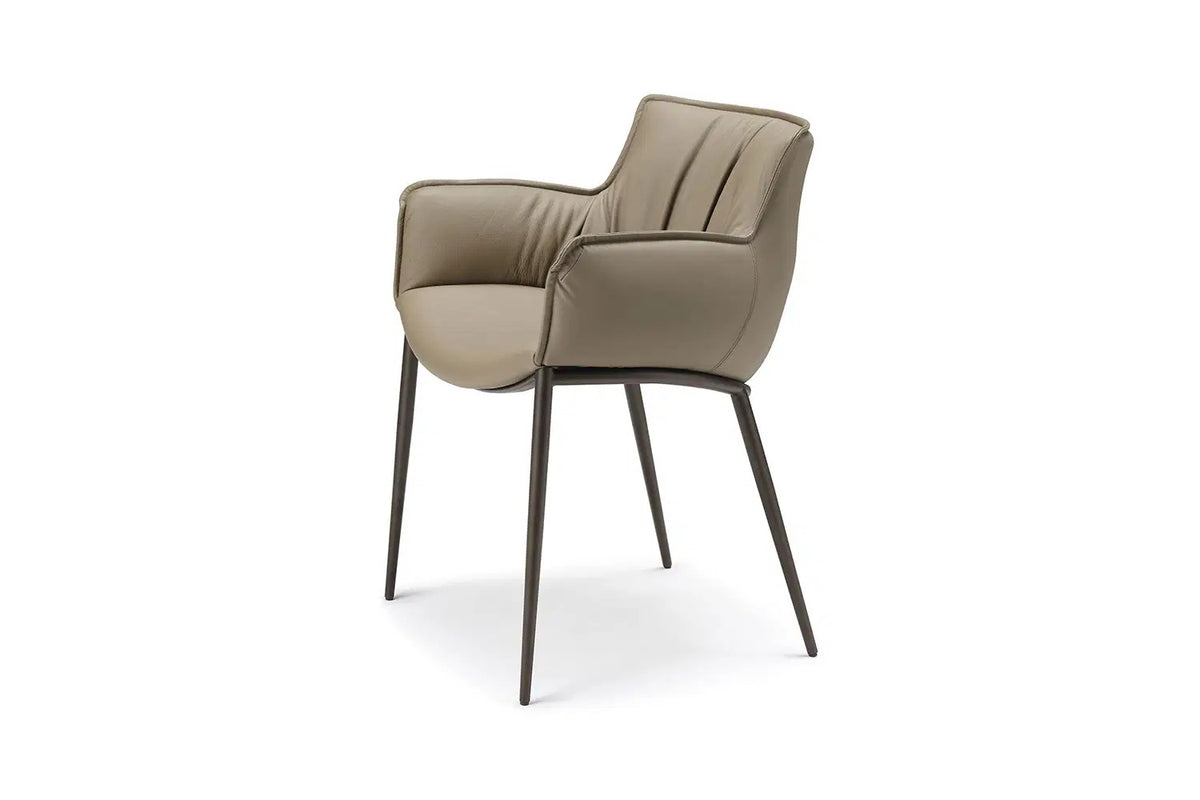 Cattelan Italia Rhonda Dining Armchair – Synthetic Leather & Micro Nubuk