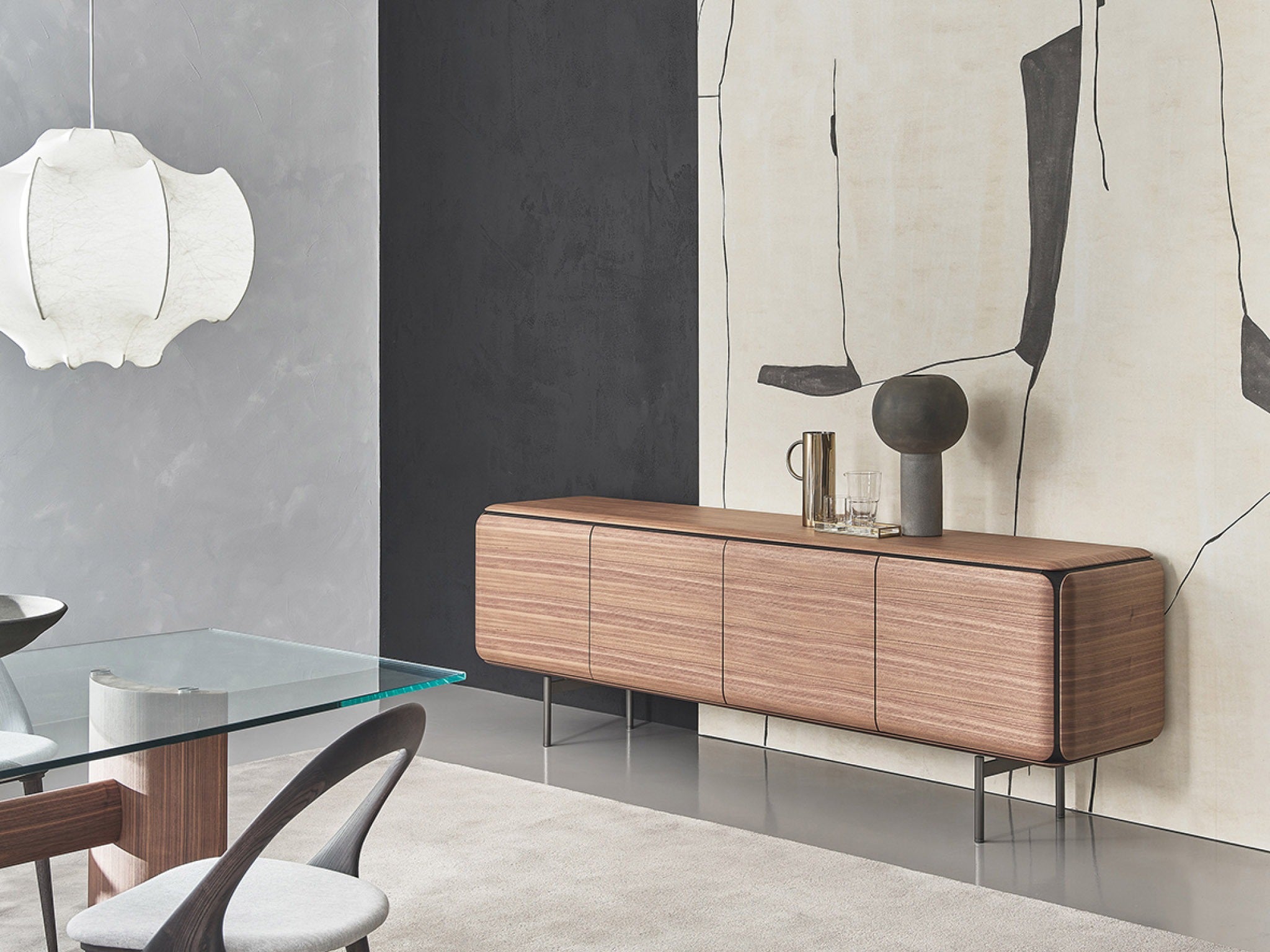 Porada Pebble Wooden Sideboard
