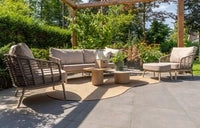 4 Seasons Outdoor Puglia Bundle With Puglia Lounge Set And Puglia 6 Seat Low Dining Set