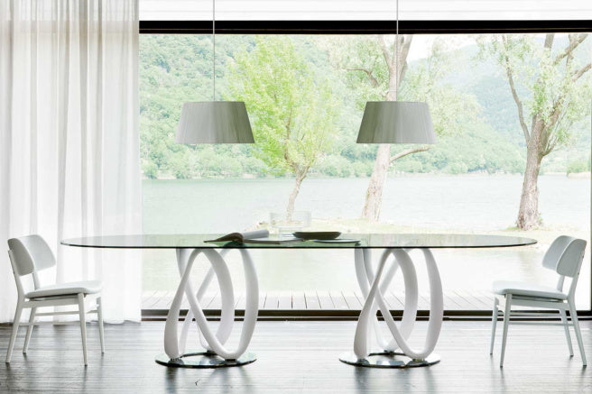 Porada Infinity Rectangular Marble Dining Table