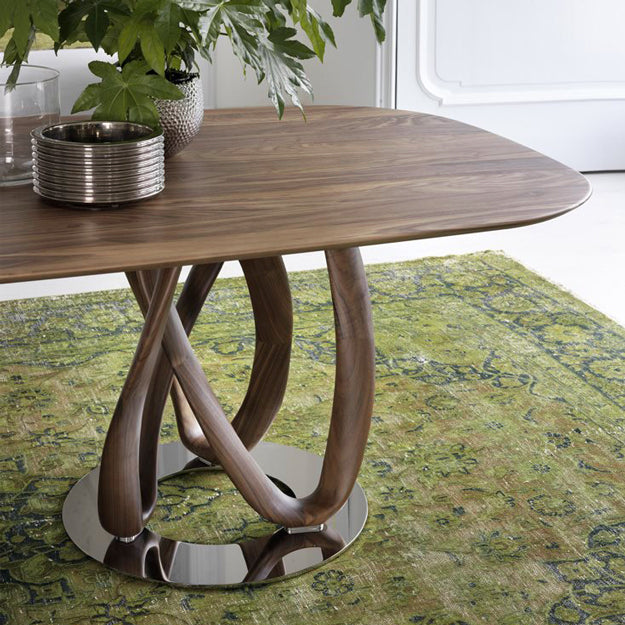 Porada Infinity Oval & Rectangular Wood Dining Table