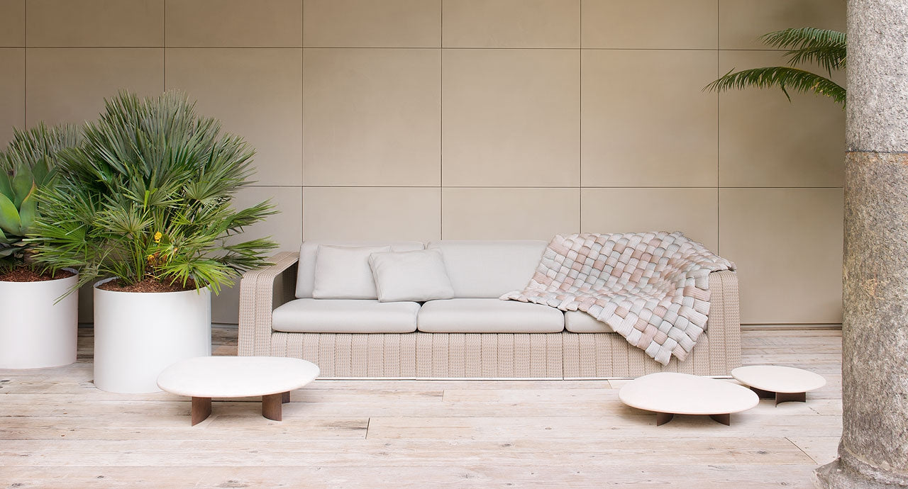 Paola Lenti Isole Stone Top Side Tables