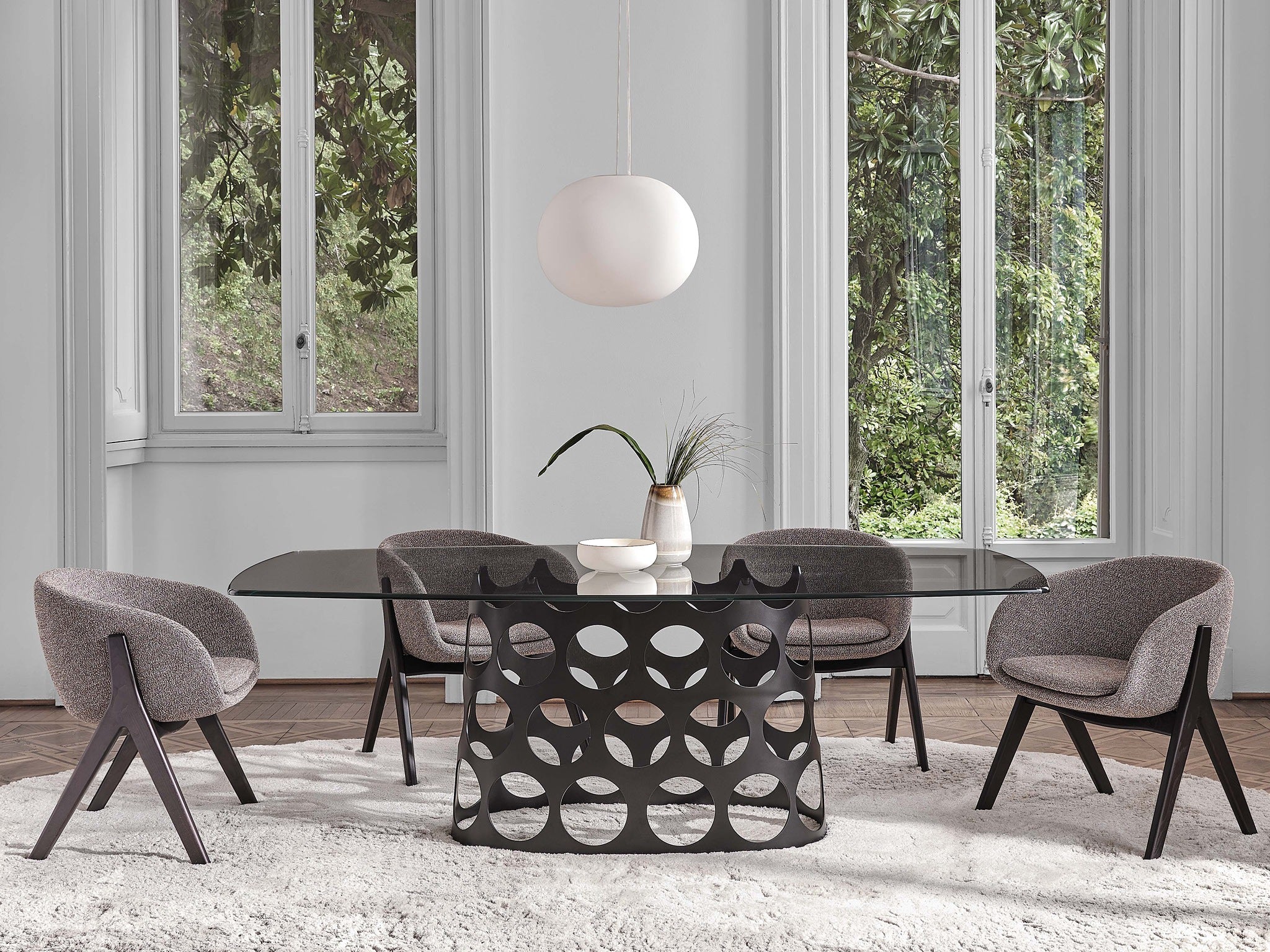 Porada Jean Barrel Shaped Dining Table