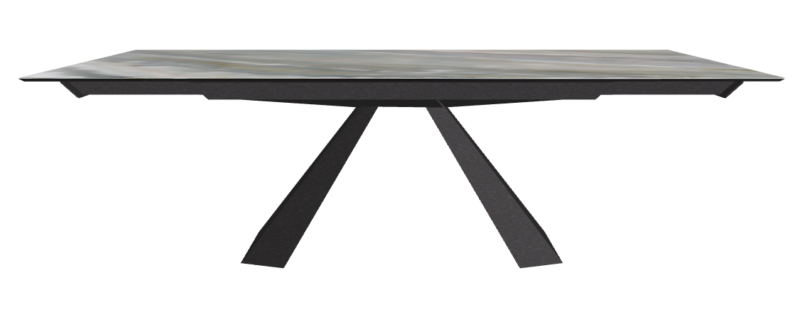 160/236x90x75h Rectangle Shaped_Kaindy_Black Embossed