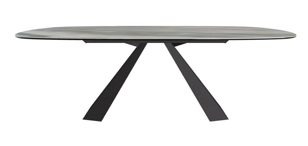 Cattelan Italia Eliot Keramik Biscuit Shaped Dining Table – 220x120x73h