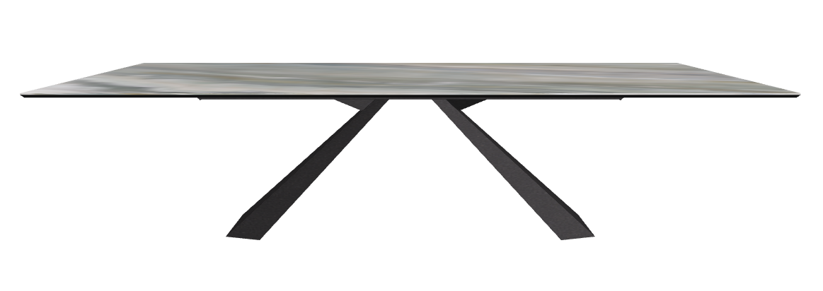 300x120x73h Rectangle Shaped_Kaindy_Black Embossed