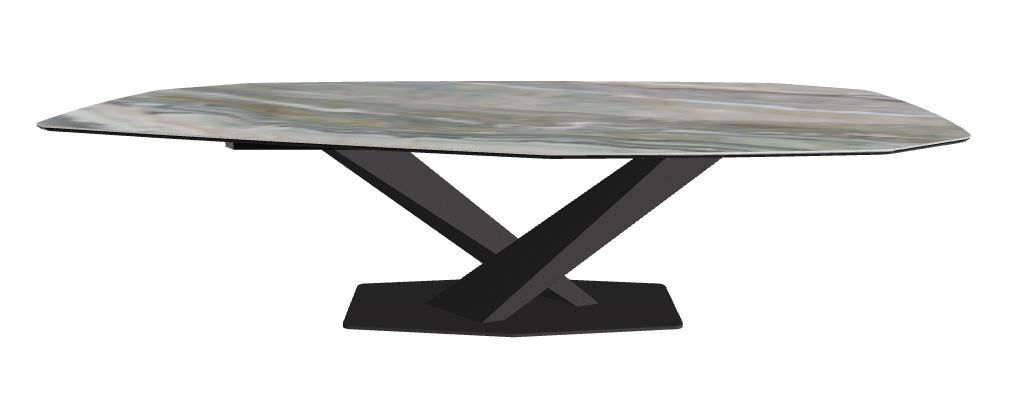 Cattelan Italia Stratos Keramik Biscuit & Polygon Shaped Dining Table