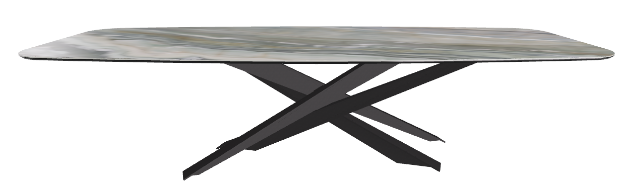 300x120x74.5h Barrel Shaped_Kaindy_Black Embossed