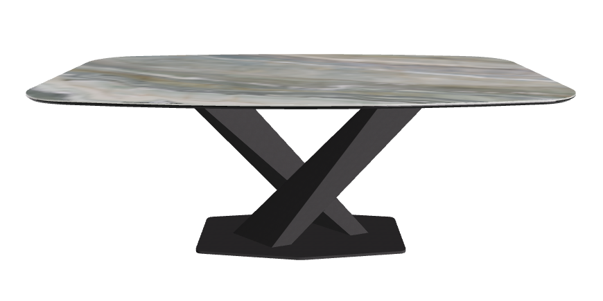 Cattelan Italia Stratos Keramik Barrel Shaped Dining Table – 200x120x75h