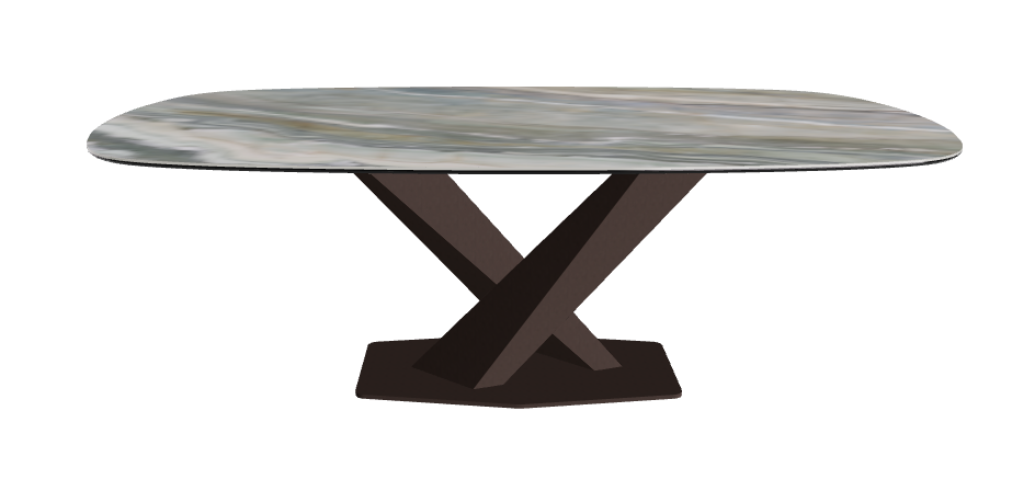 Cattelan Italia Stratos Keramik Biscuit Shaped Dining Table – 200x120x75h