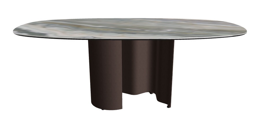 200x100x74h Bisuit Shaped_Kaindy_Bronze Embossed