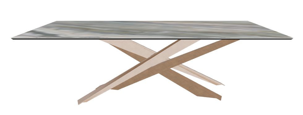 240x120x74.5h Rectangle Shaped_Kaindy_Brushed Bronze