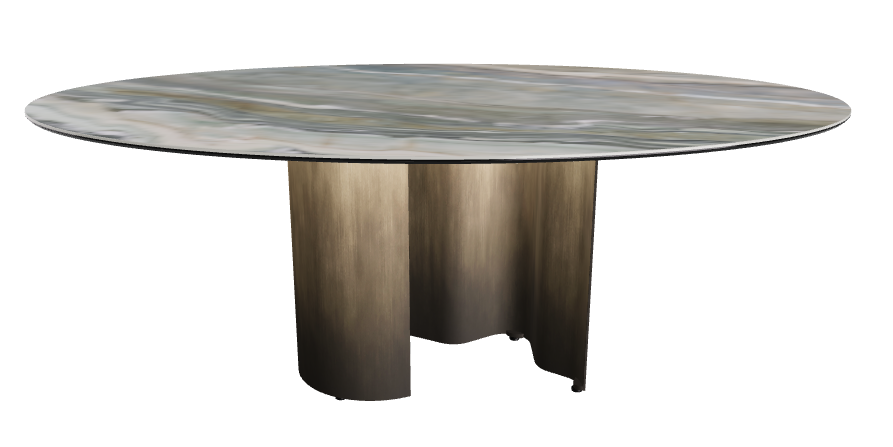 200x120x74h Oval Shaped_Kaindy_Oxy Brass