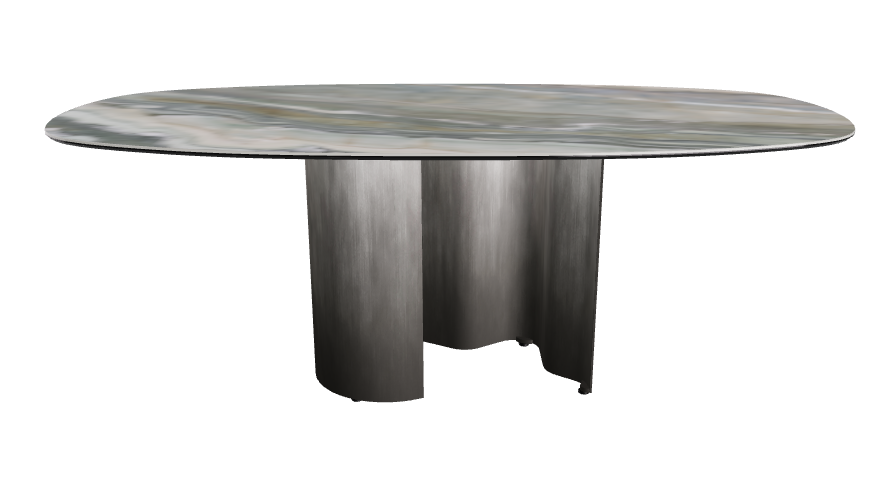 200x100x74h Bisuit Shaped_Kaindy_Oxy Grey