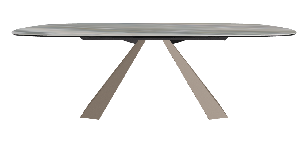 Cattelan Italia Eliot Keramik Biscuit Shaped Dining Table – 220x120x73h