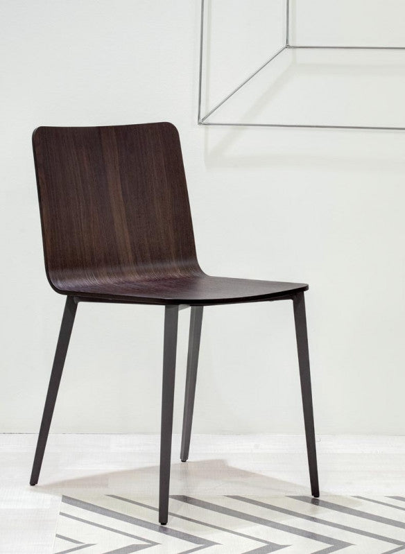 Bontempi Kate Dining Chair With Metal Legs