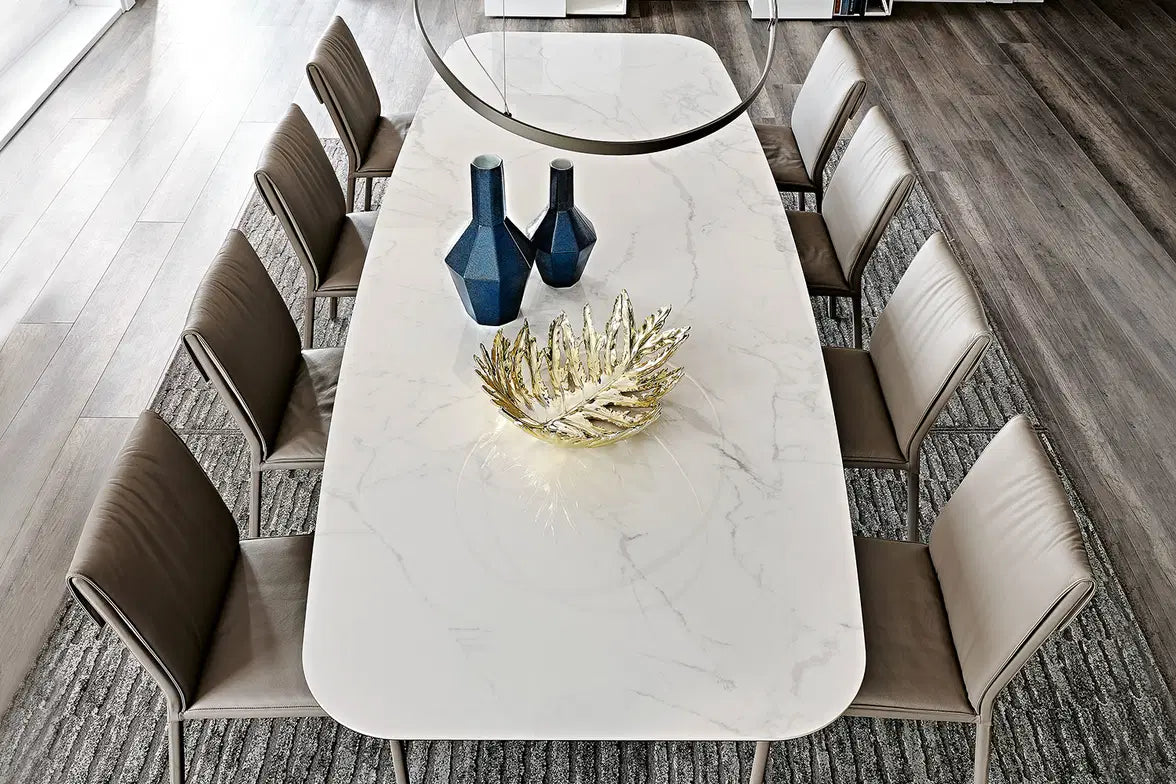 Cattelan Italia Planer Keramik Barrel Shaped Dining Table 300 & 320