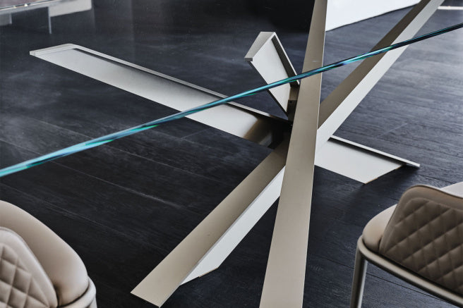 Cattelan Italia Lancer Glass Dining Table