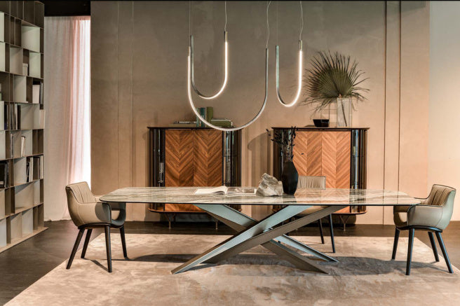 Cattelan Italia Lancer Keramik Barrel Shaped Dining Table