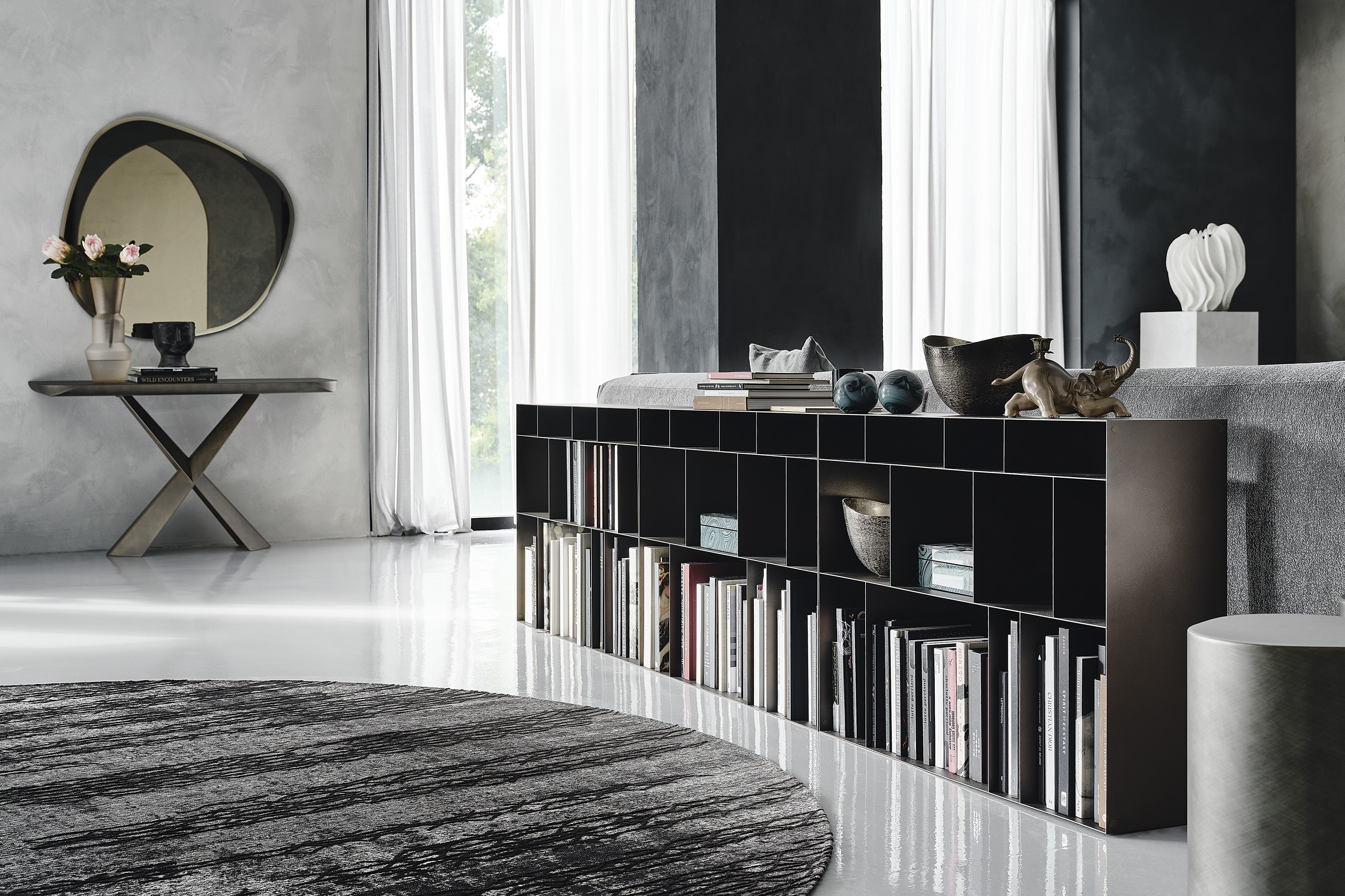 Cattelan Italia Latitude Stackable Steel Bookcase