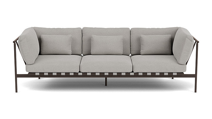 Barlow Tyrie Around Deep Seating Triple Lounge Sofa with Aluminium Arms