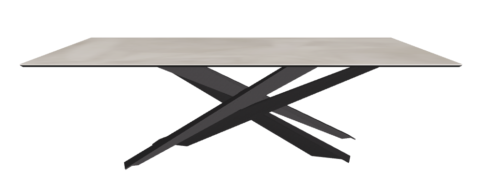 240x120x74.5h Rectangle Shaped_Luxor_Black Embossed