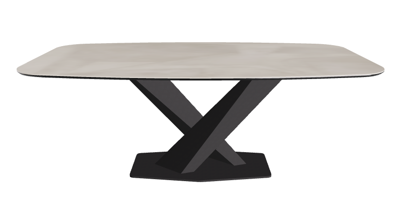 Cattelan Italia Stratos Keramik Barrel Shaped Dining Table – 200x120x75h