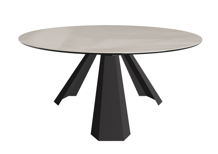 Diameter 158 x Height 73 cm_Luxor_Black Embossed