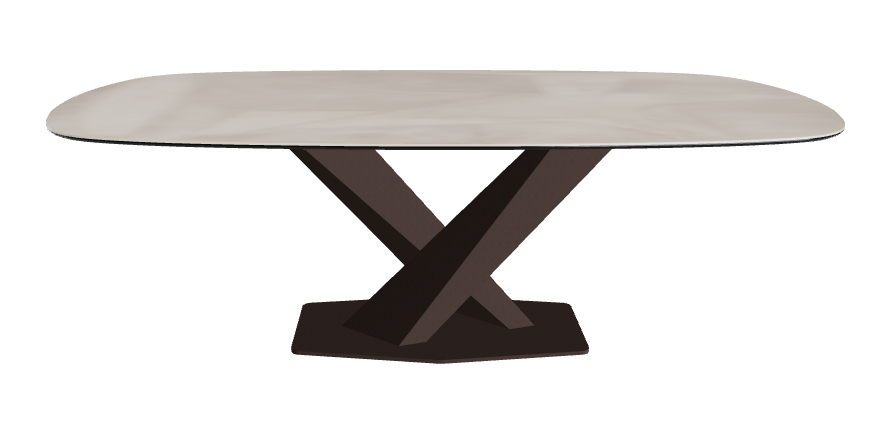 Cattelan Italia Stratos Keramik Biscuit Shaped Dining Table – 200x120x75h