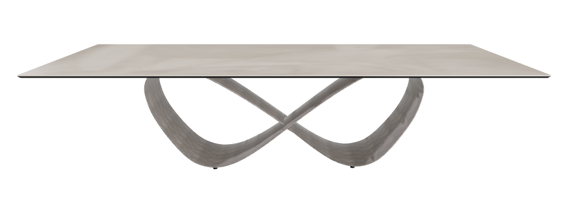 300x120x75h Rectangle Shaped_Luxor_Brushed Grey