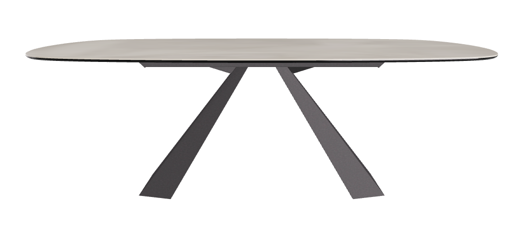Cattelan Italia Eliot Keramik Biscuit Shaped Dining Table – 220x120x73h