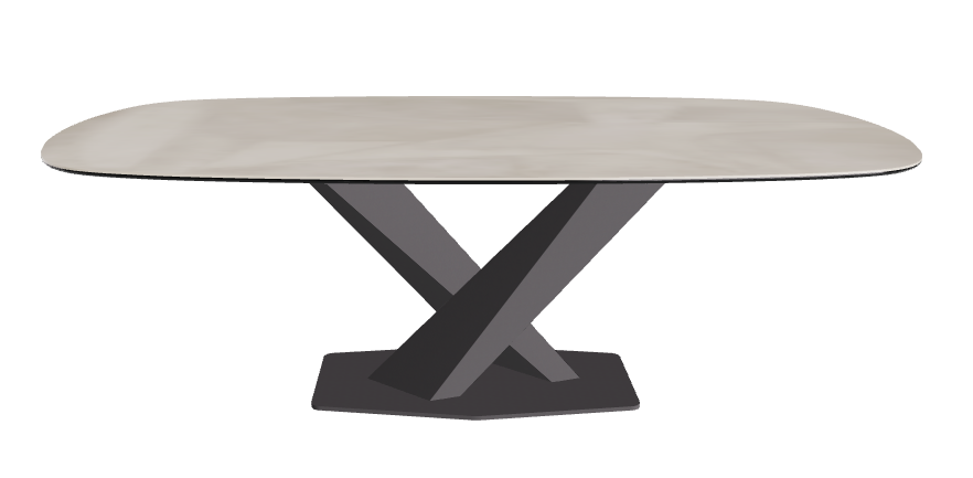 Cattelan Italia Stratos Keramik Biscuit Shaped Dining Table – 200x120x75h