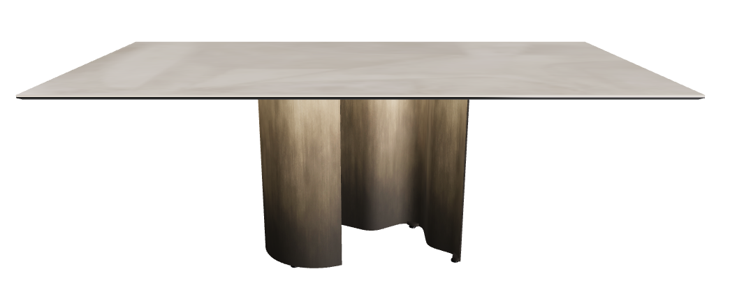 200x106x74h Rectangle Shaped_Luxor_Oxy Brass