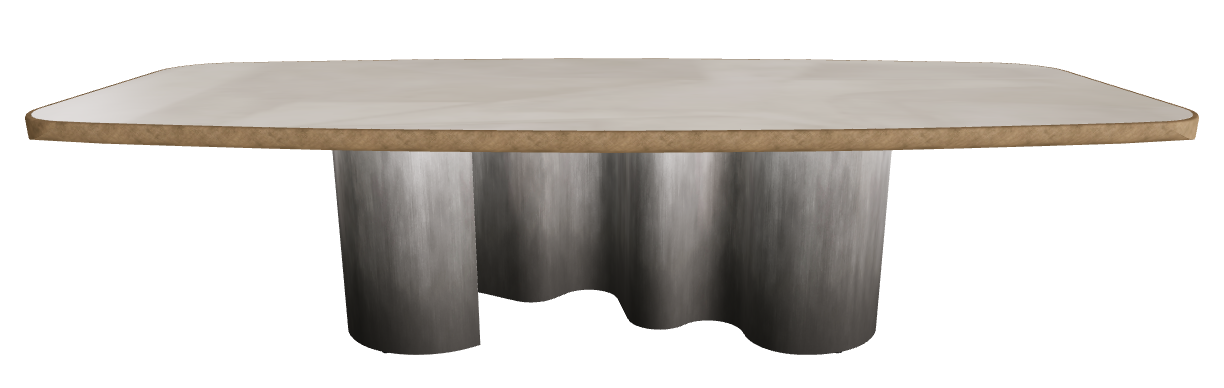 300x128x75h Barrel Shaped_Luxor_Oxy Grey_Brushed Bronze