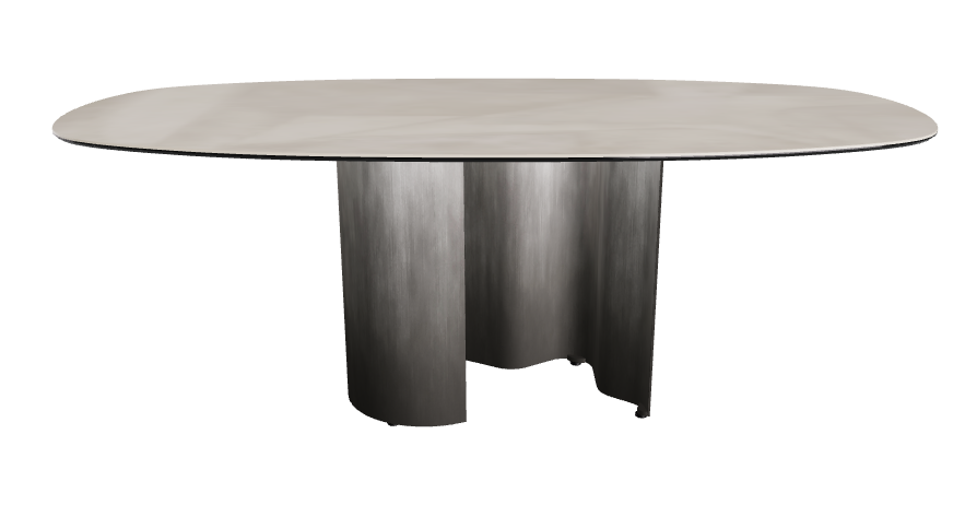 200x100x74h Bisuit Shaped_Luxor_Oxy Grey