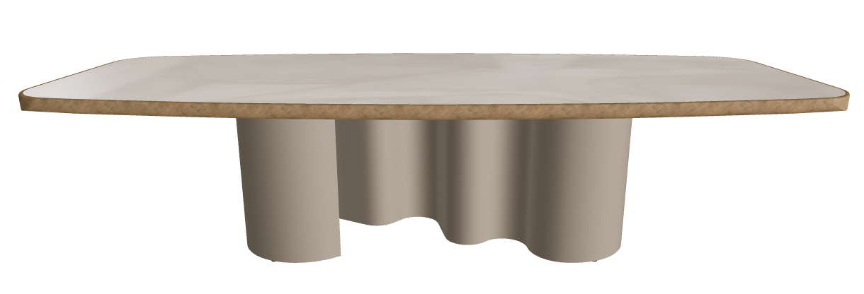 300x128x75h Barrel Shaped_Luxor_Titanium Embossed_Brushed Bronze