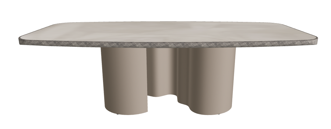 240x120x75h Barrel Shaped_Luxor_Titanium Embossed_Brushed Grey