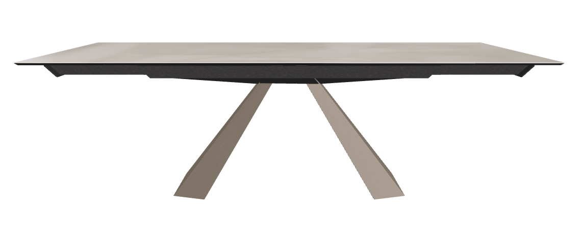 160/236x90x75h Rectangle Shaped_Luxor_Titanium Embossed
