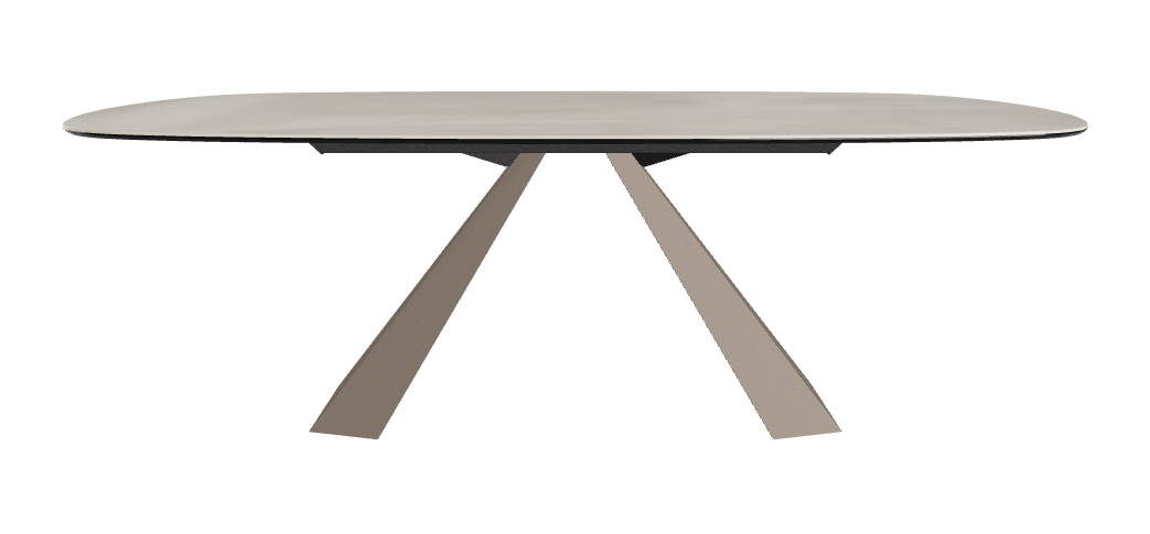 Cattelan Italia Eliot Keramik Biscuit Shaped Dining Table – 220x120x73h
