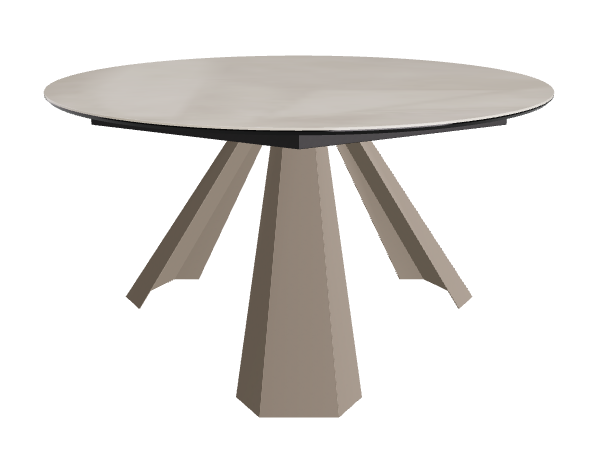 Diameter 140 x Height 73 cm_Luxor_Titanium Embossed