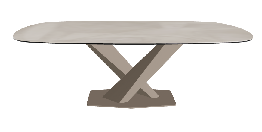 Cattelan Italia Stratos Keramik Biscuit Shaped Dining Table – 200x120x75h