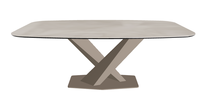 Cattelan Italia Stratos Keramik Barrel Shaped Dining Table – 200x120x75h