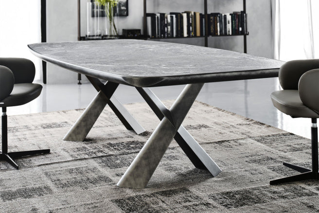 Cattelan Italia Mad Max Keramik Premium Barrel-Shaped Dining Table