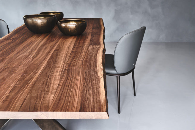 Cattelan Italia Mad Max Wood Live Edged Dining Table