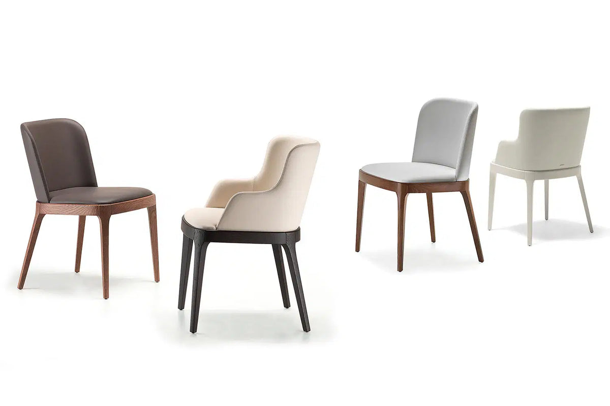 Cattelan Italia Magda Dining Armchair – Soft Leather & Glove Soft Leather